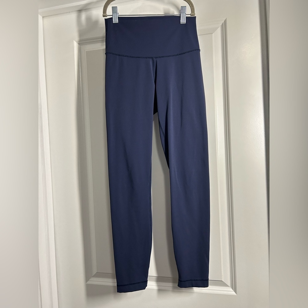 Lululemon Navy Blue High-Waisted Leggings-NO SIZE‎ DOT.  NO RIPTAG